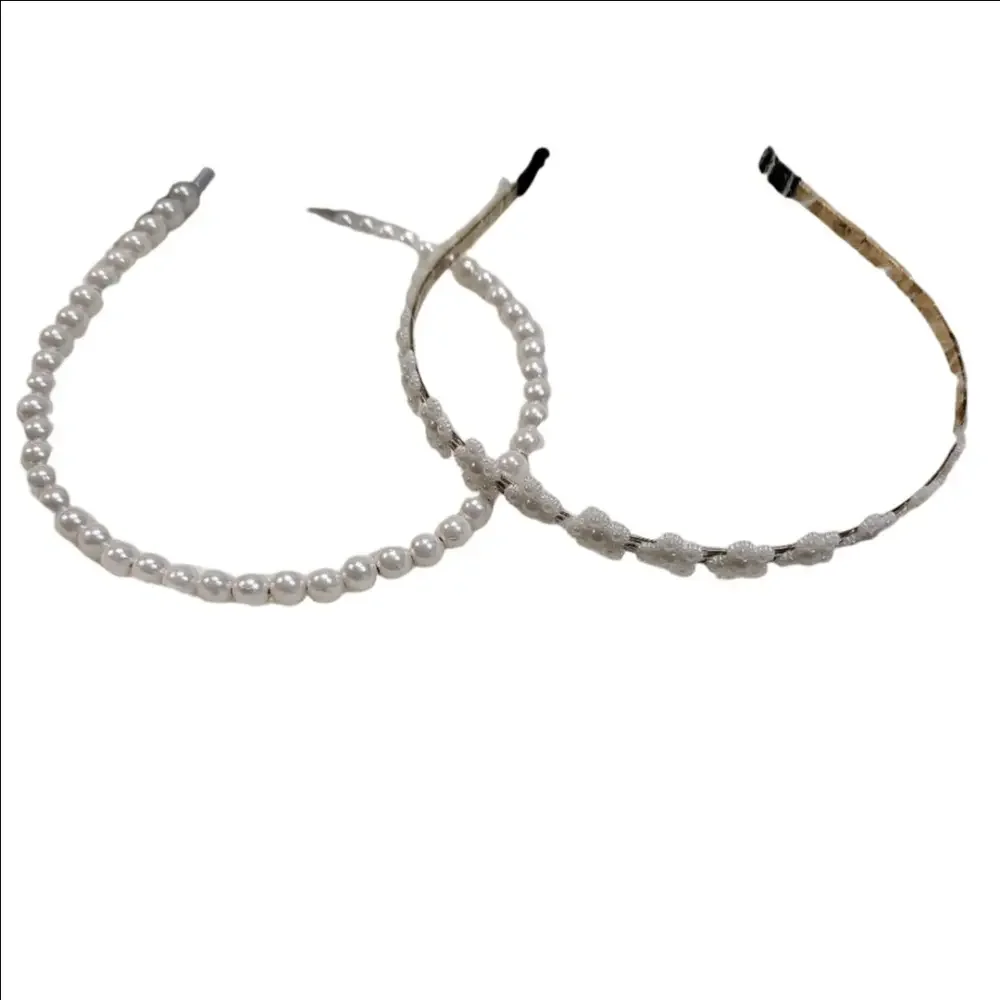 Pearl Filigree Headband Pearl Flower Headband Set of 2
